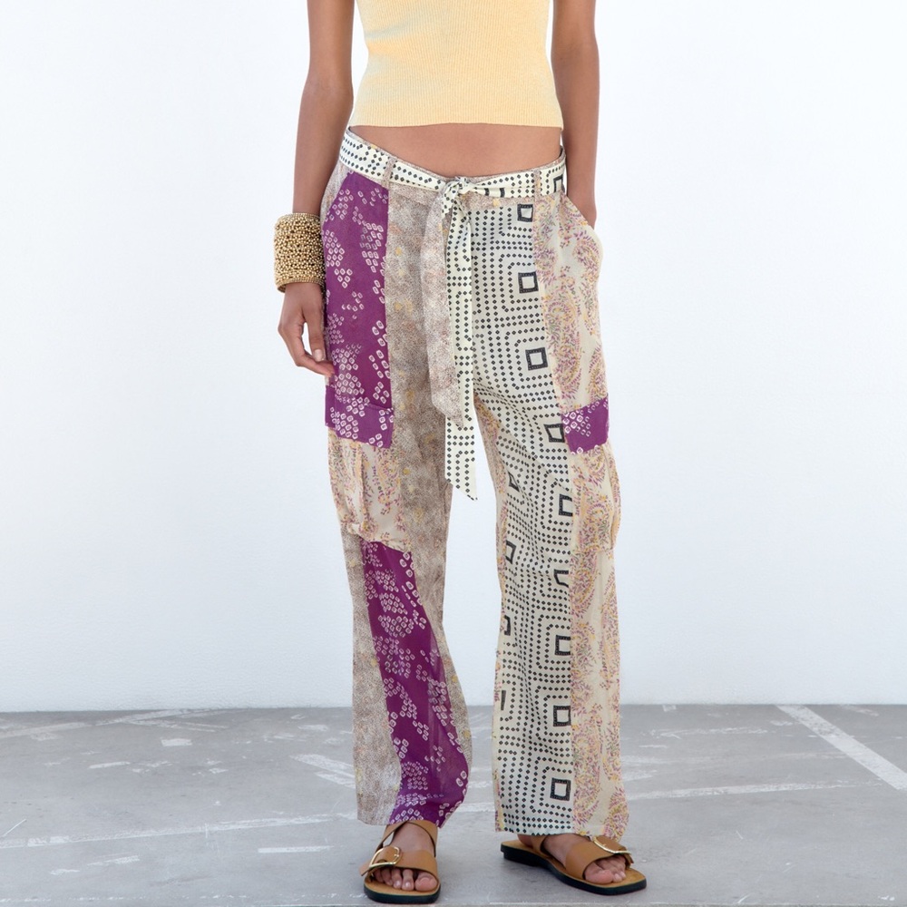 Zara Patchwork Pants
